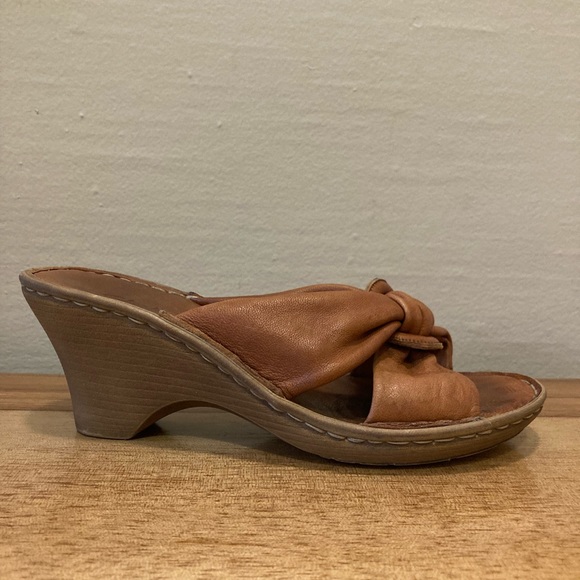 Clogs vinatge leather sandals - Picture 2 of 3